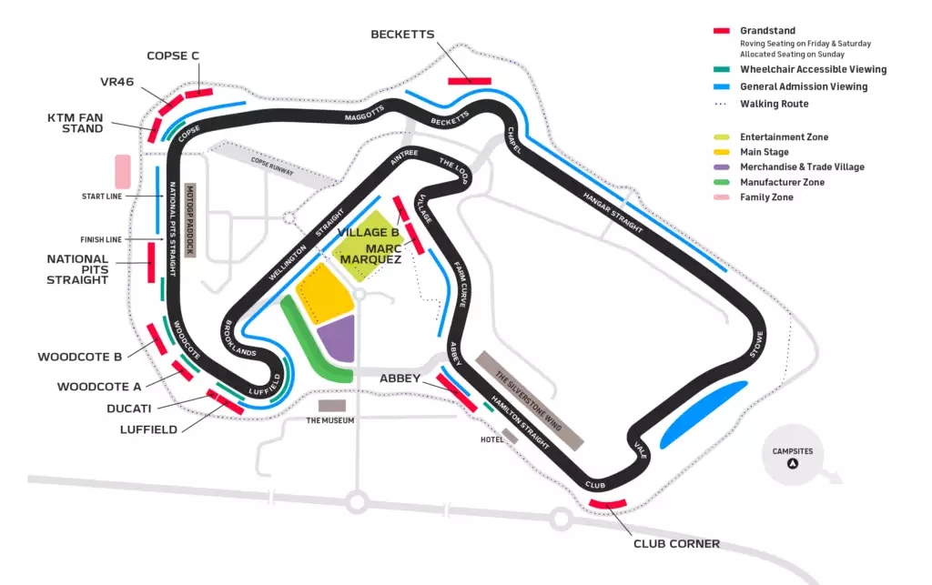 Silverstone British Grand Prix MOTOGP Parking 2021 From £5 Per Car